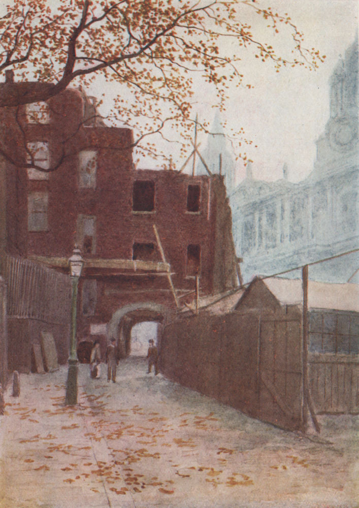 Dean's Court, St. Paul's Churchyard, 1894. Philip Norman. Vanished London 1905